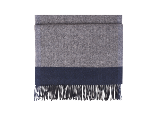 Bea Scarf Dk.grey mel/Navy One Size Wool scarf 