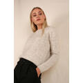 Betzy Sweater Sand XS Mohair r-neck