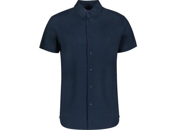 Didrik Shirt Navy XL Linen stretch SS shirt 
