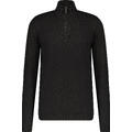 Espen Half-zip Black XXL Bamboo sweater