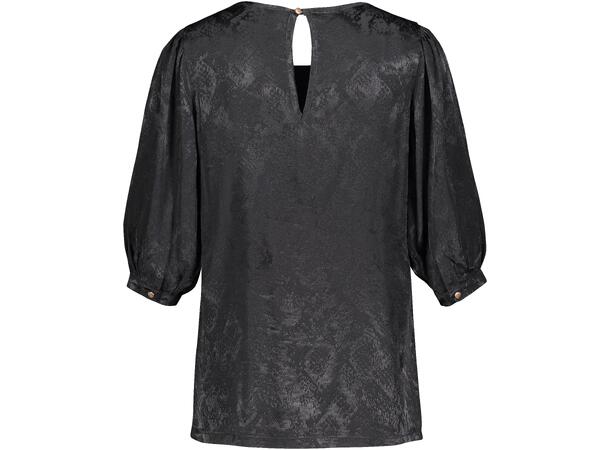 Jamila Top Black S Puffed sleeve viscose top 