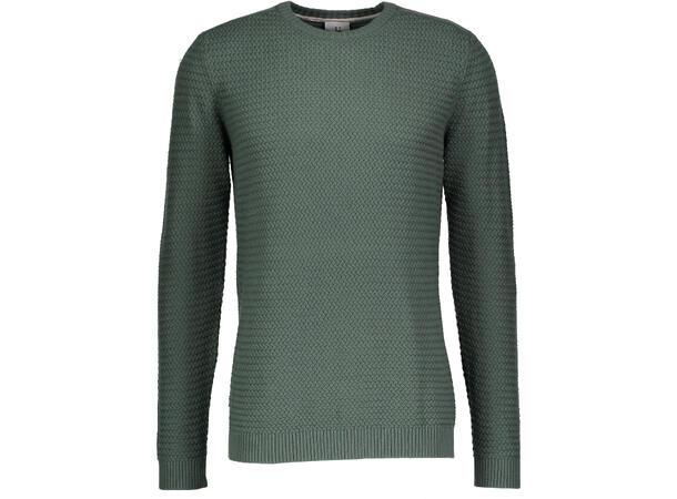 Joseph Sweater Mid Green L Basket Weave Knit 