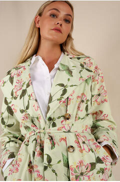 Lisa Trench Coat AOP Printed Technical trench