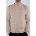 Marco Sweater Sand M Cable knit sweater