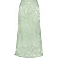 Radia Skirt Hedge green AOP XS Viscose slip skirt