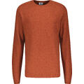 Sten Sweater Burn Orange S Brick pattern merino blend