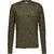 Veton Sweater Olive L Basic merino sweater 