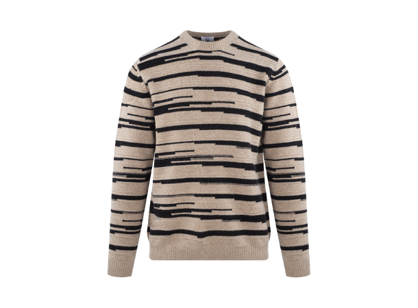 Alejandro Sweater Brown multi M Multi stripe sweater 