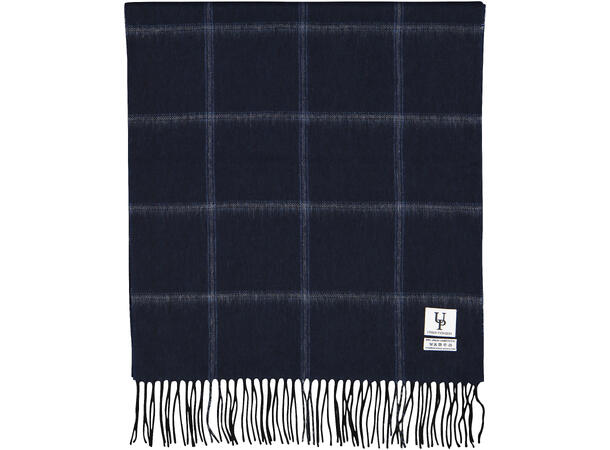 Bea Scarf Navy striped check One Size Wool scarf 