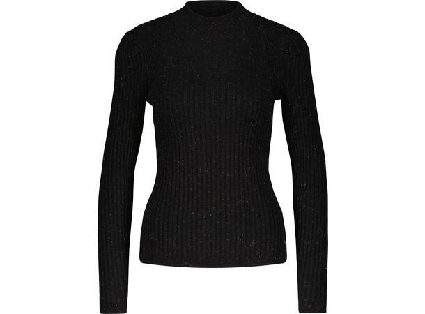 Beate Sweater Black M Viscose glitter sweater Urban Pioneers AS