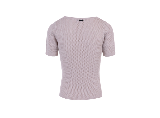 Dina Top Light Sand S Knitted SS sweater 