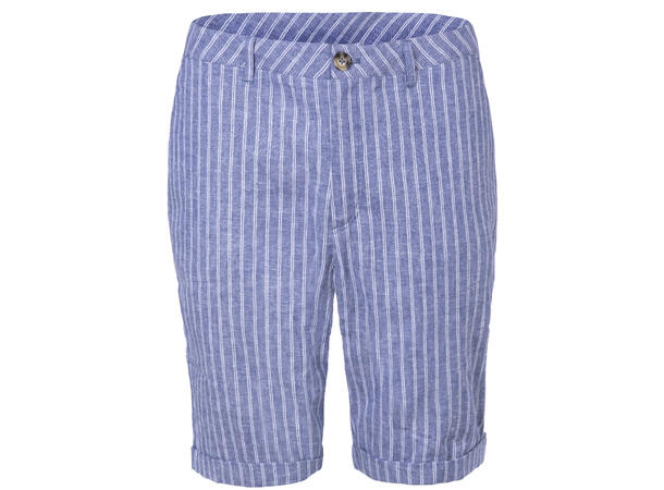 Herman Shorts Blue Stripe L Linen stretch shorts 