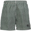 Holmen AOP Shorts Bistro green stripe S Swimshorts with pattern