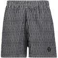 Holmen AOP Shorts Graphite stripe S Swimshorts with pattern