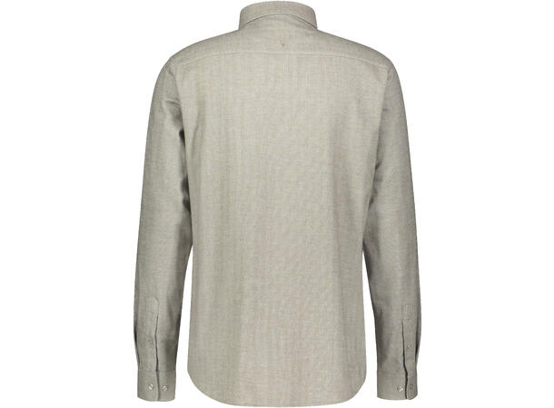 Jon Shirt Olive S Brushed herringbone shirt 