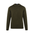 Leon Sweater Olive XL Meriono mock neck