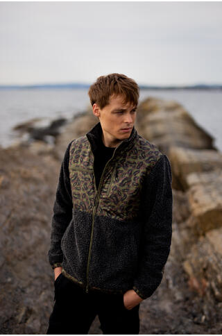 Lincoln Cardigan Pile fleece zip cardigan