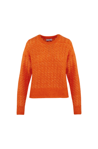 Liz Sweater Mohair cable sweater
