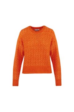 Liz Sweater Mohair cable sweater