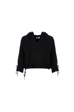 Nikki Top Linen slub hoodie