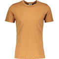 Niklas Basic Tee Mustard S Basic cotton T-shirt