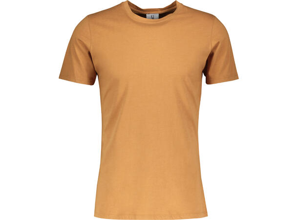 Niklas Basic Tee Mustard S Basic cotton T-shirt 