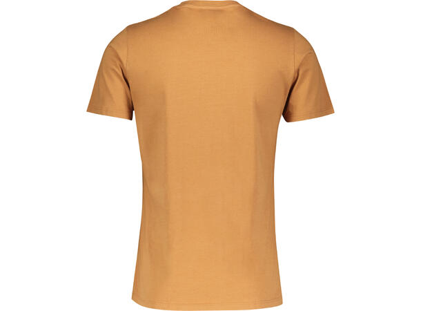 Niklas Basic Tee Mustard S Basic cotton T-shirt 