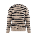 Alejandro Sweater Brown multi L Multi stripe sweater