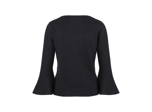 Anaise Top Black M Viscose square neck sweater 