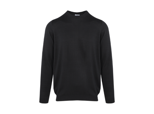 Curtis Sweater Black M Bamboo r-neck 