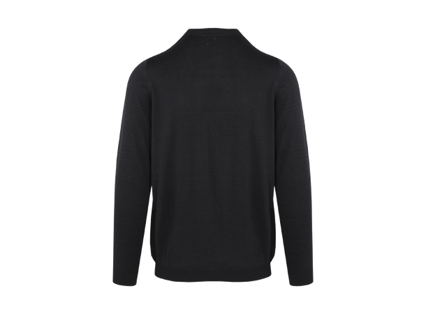 Curtis Sweater Black M Bamboo r-neck 