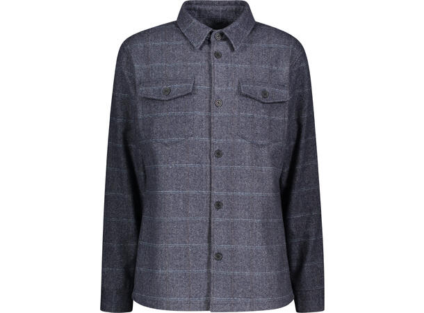 Kane Overshirt Navy Check M Wool overshirt 