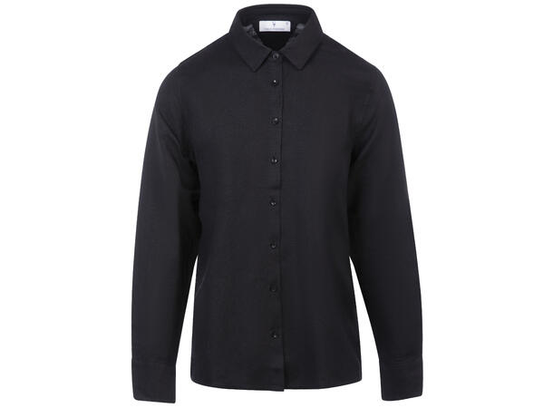 Liza Shirt Black S Basic linen shirt 