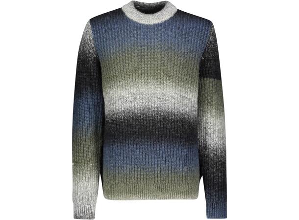 Ocean Sweater blue multi S Chunky colour grade sweater 