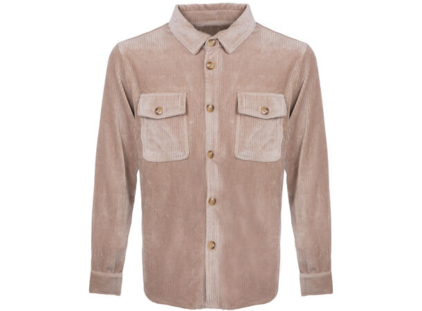 Truls Shirt Light camel M Corduroy stretch overshirt