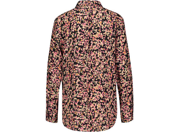 Wenche Blouse Black AOP S Basic viscose blouse 