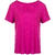 Lily V-neck Tee Festival Fuchsia S Linen v-neck tee 