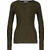 Marit LS Top Olive S Merino rib LS 