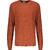 Sten Sweater Burn Orange XL Brick pattern merino blend 
