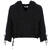 Nikki Top Black M Linen slub hoodie 