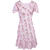 Jayne Dress Clover AOP XS Satin mini dress 