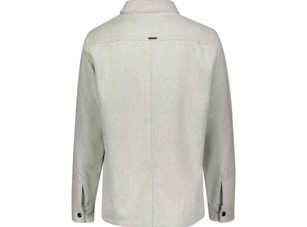 Aligo Overshirt Light Grey Melange M Wool twill overshirt 