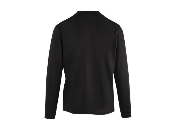 Bruno LS Tee Black M Organic cotton mock neck 