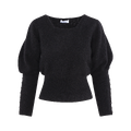 Cath Sweater Black XS Mohair puffed sweater