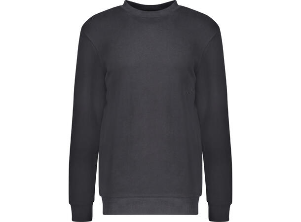 Crew Sweatshirt Washed black L Organic cotton terry 