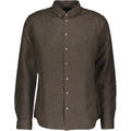 Declan Shirt Forest Night S Linen/Viscose Shirt