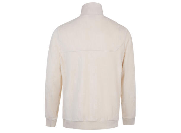 Depp Half-zip Cream S Corduroy stretch sweater 