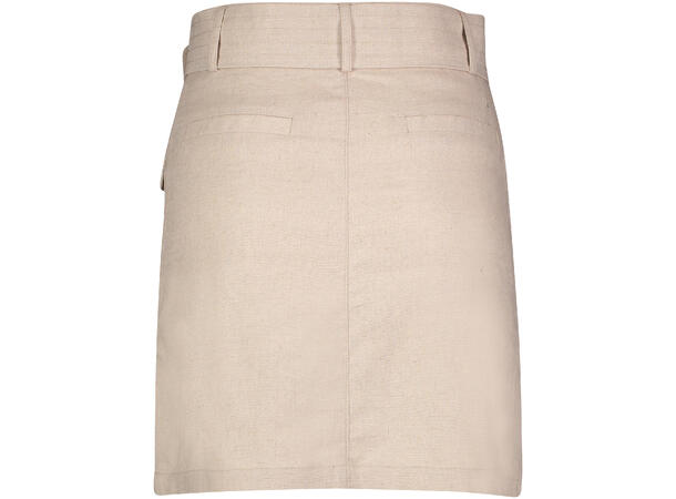 Grace Skirt Sand melange XS Linen stretch skirt 