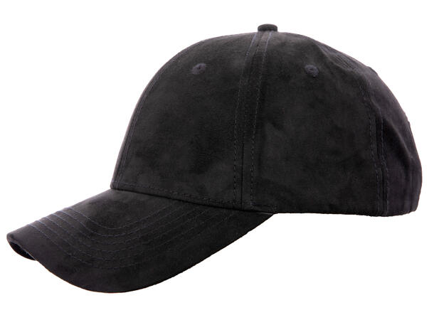 Kelly Cap Black One Size Faux suede cap 