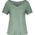Lily V-neck Tee Willow XS Linen v-neck tee